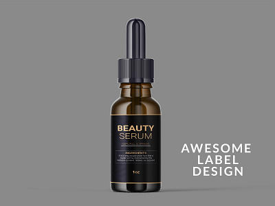 AWESOME LABEL DESIGN branding cosmetics design dropper graphic design illustration label labels logo minimalist packaging product product packaging suppliment