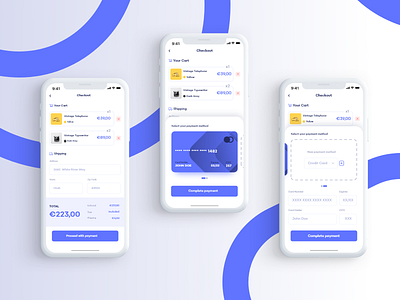 Daily UI #002 • Credit Card Checkout app checkout credit card daily ui dailyuichallenge ui ux