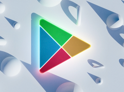 Google Play 3d blender google logo play render