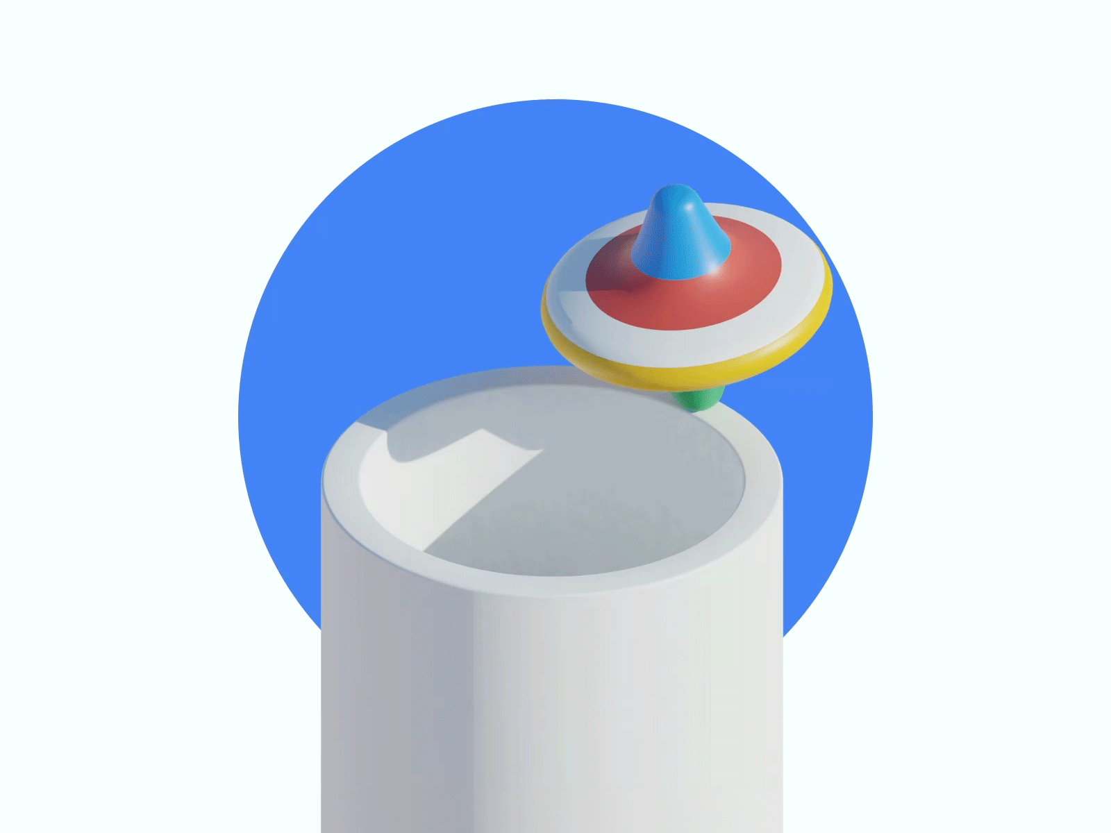 Google Kids Space 3d art blender design logo