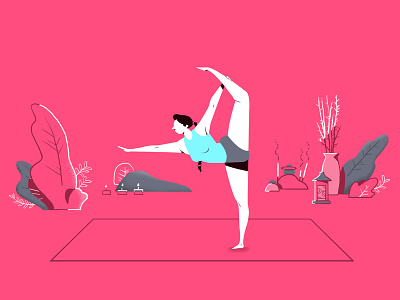 Yoga Style Frame animation illustration styleframe yoga