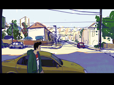 Remember WIP colour dawn film lighting remember shot style suburbs