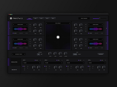 Fractals — Audio FX audio dark fx interface mac app music ui