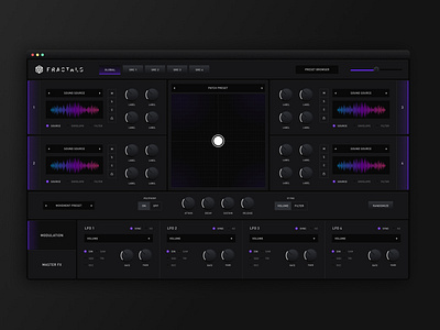 Fractals — Audio FX audio dark fx interface mac app music ui