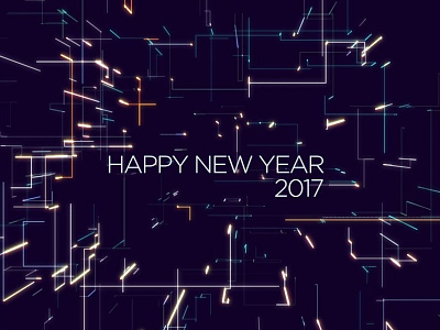 Happy New Year 2017 corporate video production greeting motion graphics happy new year 2017 motion graphics company particle animation