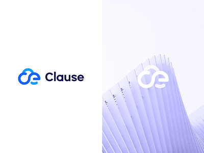 Clause company app brand identity branding cloud icon logo logotype mark simple waves website
