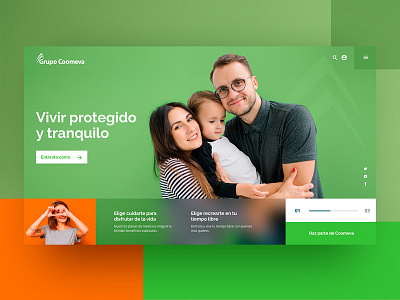 Home Concept brandmark design green home interaction interface slide slideshow square ui uidesigner userexperience userinterface userinterfacedesign ux web