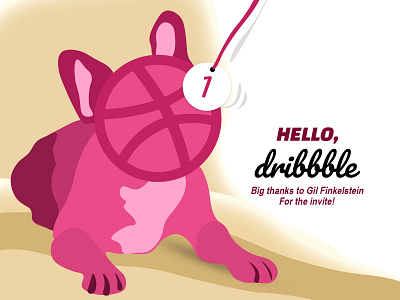 Hello Dribbblers! design designs hello hello dribble illustraion shot thanks