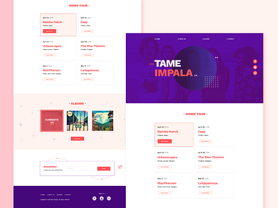 Tame Impala web design