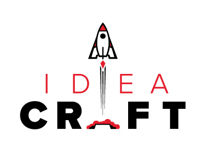 Idea Craft branding concept explore logo mark takeoff