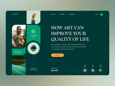 Art design landing logo typography ui ux