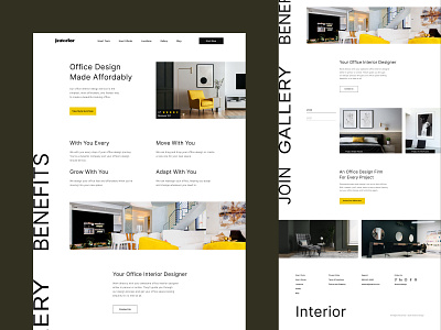 Interior Design design illustration interior landing ui ux