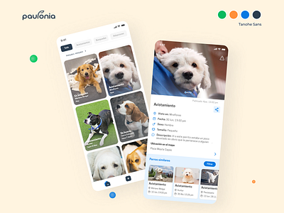 Viaboby - The smart app to find lost dogs adoption animal community app design dog lover dogs lost mobile app pets smart social ui ux