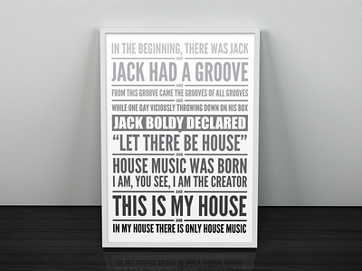 Jack had a groove poster