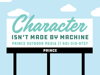 Prince Outdoor Media - Billboard direction billboard billboard design billboard mockup design hand lettering hand painted illustration layout lettering sign sign painter sign painting
