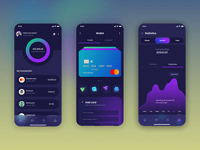 Wallet App Concept design app crypto app design expense app expense management app mobile app design ideas mobile ui mobile ui ux ui ui ux wallet app