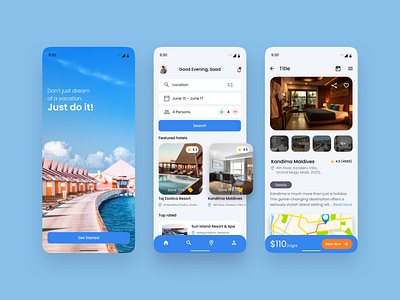 Hotel Booking App | Travel App design