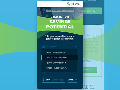 Mobile Redesign for US Energy Recovery