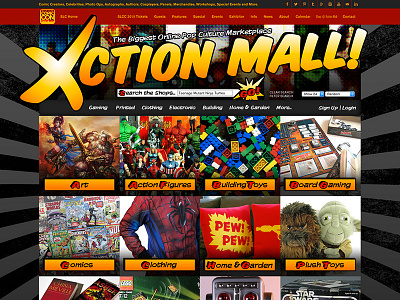 Salt Lake ComicCon Xction Mall! (proposed site) comiccon interface scifi site website