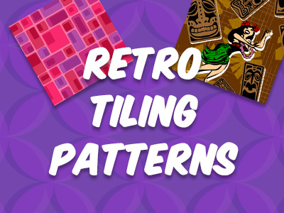 Mid-Century Modern Tiling patterns and designs art patterns retro tiling vector