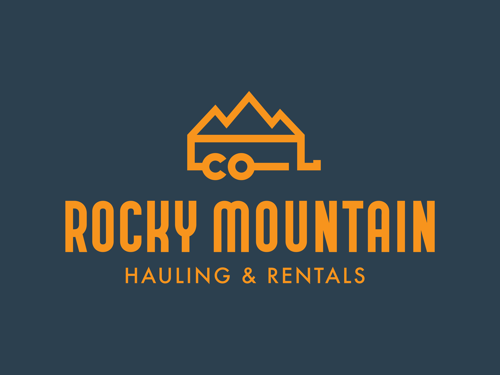 Rocky Mountain Hauling + Rentals brandidentity branding concept design graphic design logo logodesign