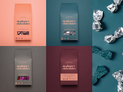 Stephany's Chocolates | Chocolate Truffles brandidentity branding concept design graphic design illustration logo logodesign packagedesign packaging packagingdesign
