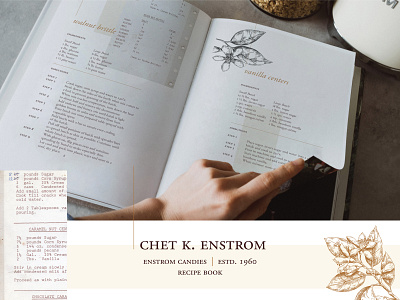 Enstrom Candies | Recipe Book Redesign