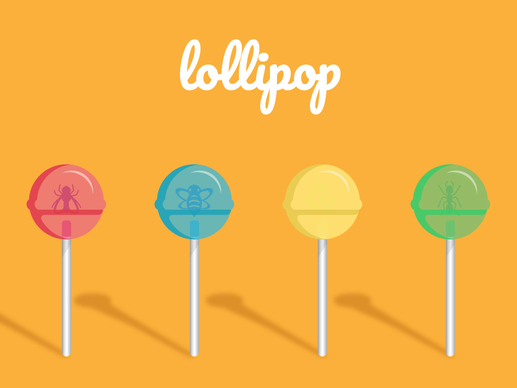 Lollipop Yellow Background by Vicky Ma on Dribbble