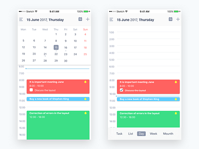 The calendar calendar mobile