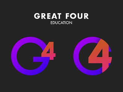 Logo Great Four brand design education four great illustration logo