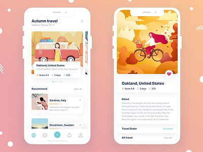 Travel App app app design mobile travel app ui