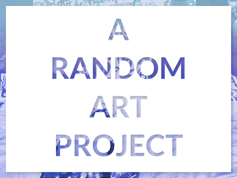 A Random Art Project Branding lato duotone gradient concept branding