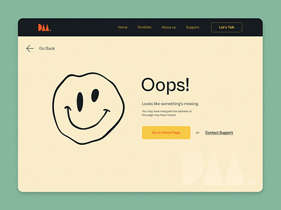 404 / Error Page 404 404 error 404 page daily design daily ui design concept error error page figma minimal minimal design product design ui ui design ux ux design ux ui web design