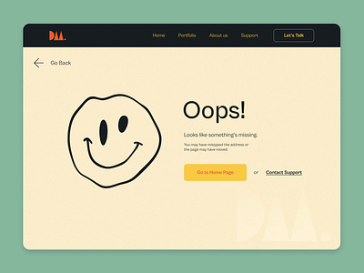 404 / Error Page