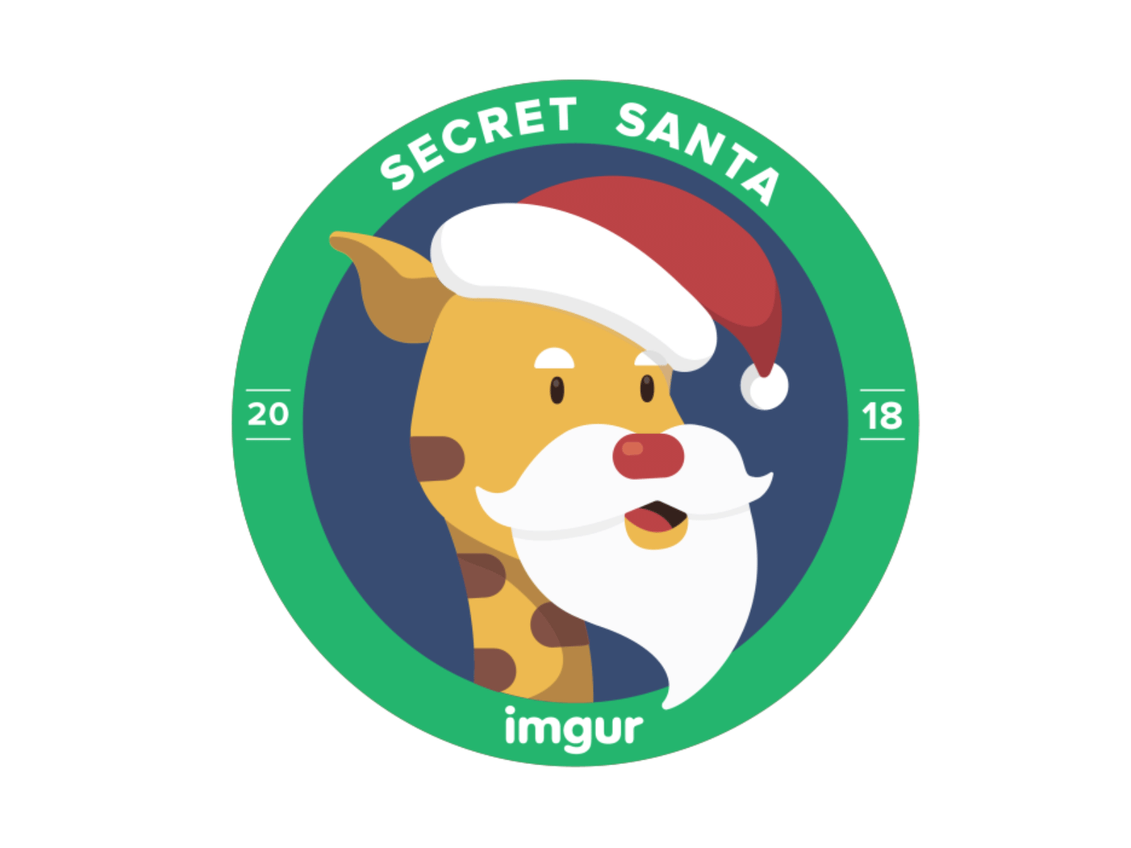 Imgur Secret Santa Animation giraffe imgur imguraffe secret santa