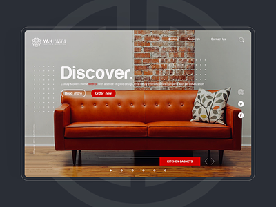 Yakdecor UI/UX web design decor design graphics interior ui ux webdesign website