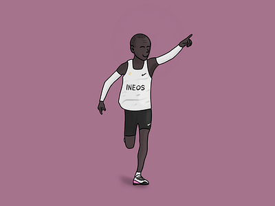 Eliud Kipchoge best illustration nike running sport