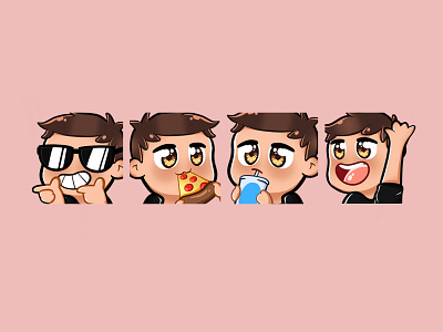 STREAM/DISCORD EMOTES 2d animation art avatar boy emotes brand identity branding cute emotes design discord drawing emotes graphic design illustration logo motion graphics overlay streamer setup streaming twitch