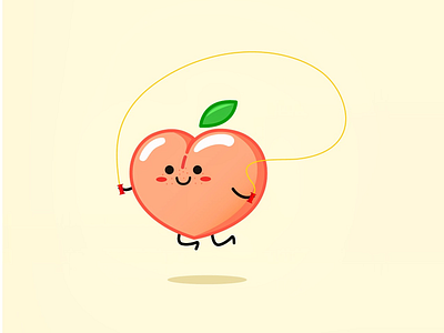 Feeling Peachy peach skipping
