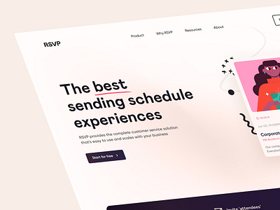 RSVP - Landing page