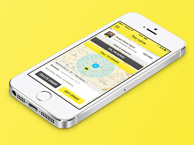 Taxi App app ios ipad iphone mobile order screen sketch taxi ui ux
