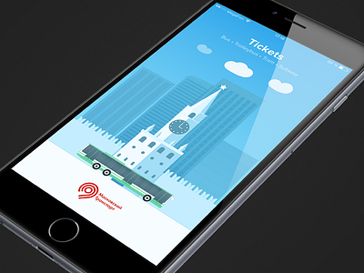 Tickets — Start Screen illustration ios iphone 6 plus moscow sketch start screen tickets ui ux