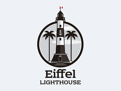 31/50 Lighthouse dailylogochallenge design eiffel lighthouse logo peru venezuela