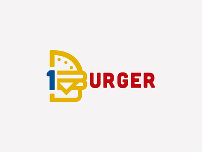 33/50 Burger Joint burger challenge dailylogo design fastfood logo oneburger red