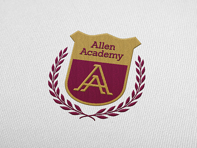 38/50 College/University academy college dailylogochallenge design laurel logo serif shield study university