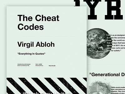 The Cheat Codes abloh off virgil white