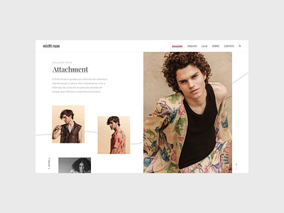 Misfit Ruan - Brand Website design fashion brand typography ui web