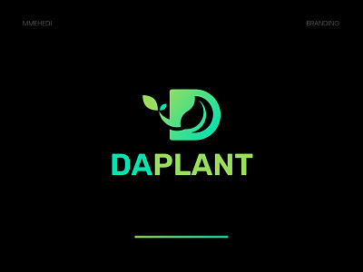 DAPLANT Logo Design | Branding banner brand guideline branding d letter design dribbble graphic design leaf logo logo design logo type marketing nature plant smm trees typography ui ux vector