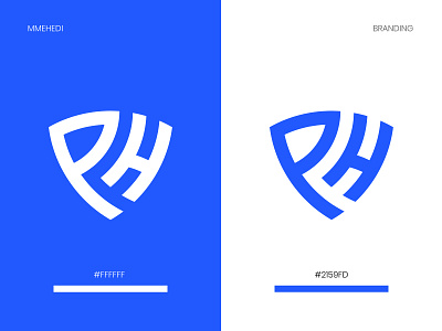 PH Letter Logo Mark Branding 3d banner blue brand guideline branding creative dribbble graphic design illustration letter logo letter mark logo logo design minimal modern monogram ph ph logo professional logo ui