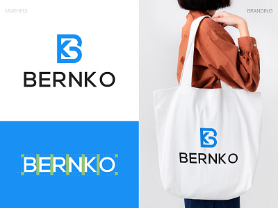 Bernko logo Design and Branding bk logo brand guideline branding brandmark business color company logo dribbble google graphic design lettermark logo logo design logotype tech logo typography ui vector